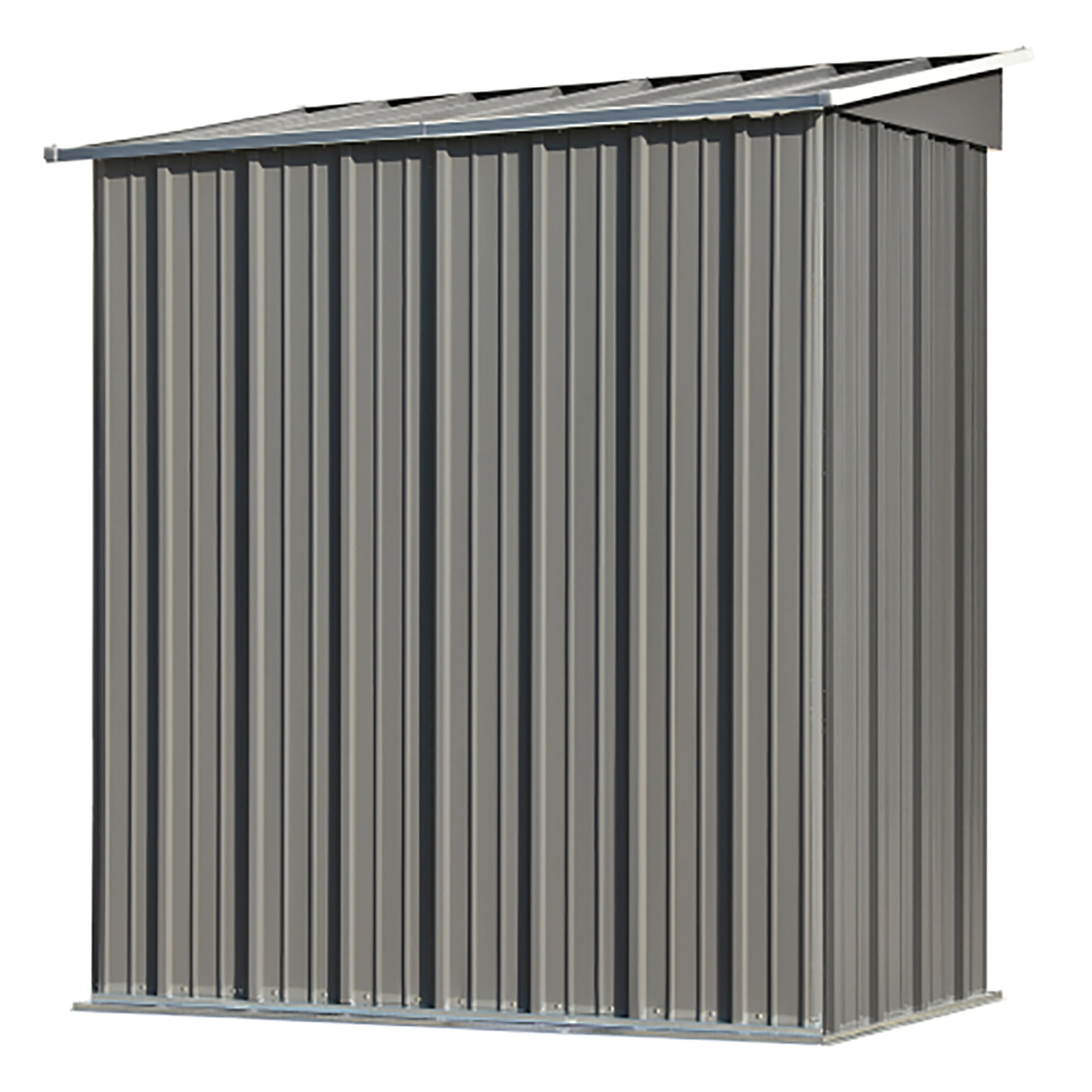 Kadyn 5ft W x 3ft L Garden Shed, Outdoor Storage Shed, Corrosion Resistant Metal Garden Shed with Locking Door, Gray