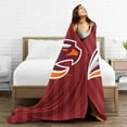 thumbnail image 5 of Susquehanna University Logo Fleece Blanket, Very Soft Microfiber Flannel Blanket for Couch Warm and Cozy for All Seasons, Black, 5 of 6