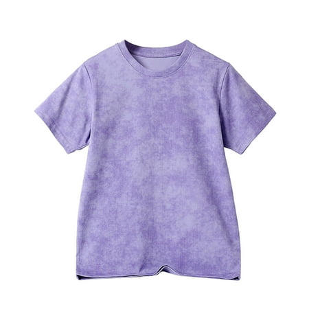 

OJinShaWanO Dress Shirts for Girls Short Sleeve Children s Summer Batik Printed Quick Drying Tops Boys Girls Short Sleeved T Shirt