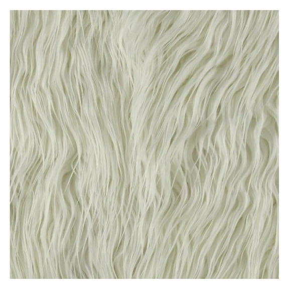 Shannon Lux Fur Mongolian White, Fabric by the Yard