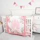 thumbnail image 2 of Juego de ropa de cama para cuna TANOFAR Floral Castle de 4 piezas para bebés y niñas, 2 of 7