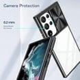 thumbnail image 5 of Compatible with Galaxy S23 Ultra Clear Case with Sliding Camera Lens Cover, Built-in Screen Protector Soft TPU Bumper Case Transparent Acrylic Back Heavy Duty Shockproof Durable Phone Case, 5 of 12