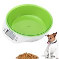 thumbnail image 1 of Digital Pet Scale Bowl, Durable Strong ABS Material Automatic Pet Food Scale Bowl  for Pet Food Baking Cooking Green, 1 of 7