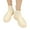 Beige, variant on Women's Waterproof Plush Bootie Detachable with Cotton Inside Rain Boots Outdoor Rubber Water Shoes