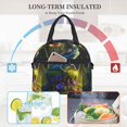 thumbnail image 4 of Naloa Cute Blue Frog Print Lunch Bag for Women & Men Insulated Lunch Box or Cooler Lunch Tote Bags for Work, Travel, Outdoor, 4 of 5
