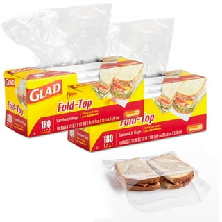 Glad Sandwich Zipper Bags Lot of 4 - 115 Count /460 Total Count