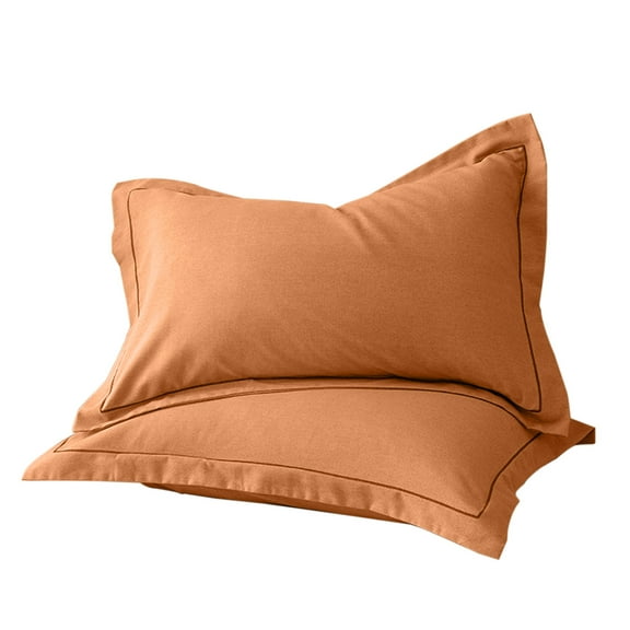 Qocolhg Queen Pillowcases Set of 2, 2 Pack 100% Cotton Queen Pillow Cases, 18×29 inches Super Soft And Cozy Pillowcase, Solid color Standard Size Breathable Pillow Cases, Yellow