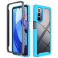 thumbnail image 1 of SaniMore Two-layer Cover for Motorola Moto G Stylus 5G(2022) 6.8", Rugged PC Backplane Soft TPU Bumper Full Wrap Shockproof Anti-fall Slim Lightweight Fashion Heavy Duty Protective Case,  Lightblue, 1 of 5