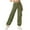 Army Green, variant on Cargo Pants for Women Baggy Fit Hiking Work Pants High Waist Solid Streetwear Trousers with Pockets