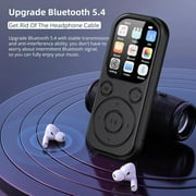 MP3 Player,Bluetooth Music Player with 32GB Memory Card,Earphone,Build-in Speaker/Photo/Video Play/FM Radio/Voice Recorder,BT5.4 Portable Music Player Supports up to 128GB for Kids,Running,Walking