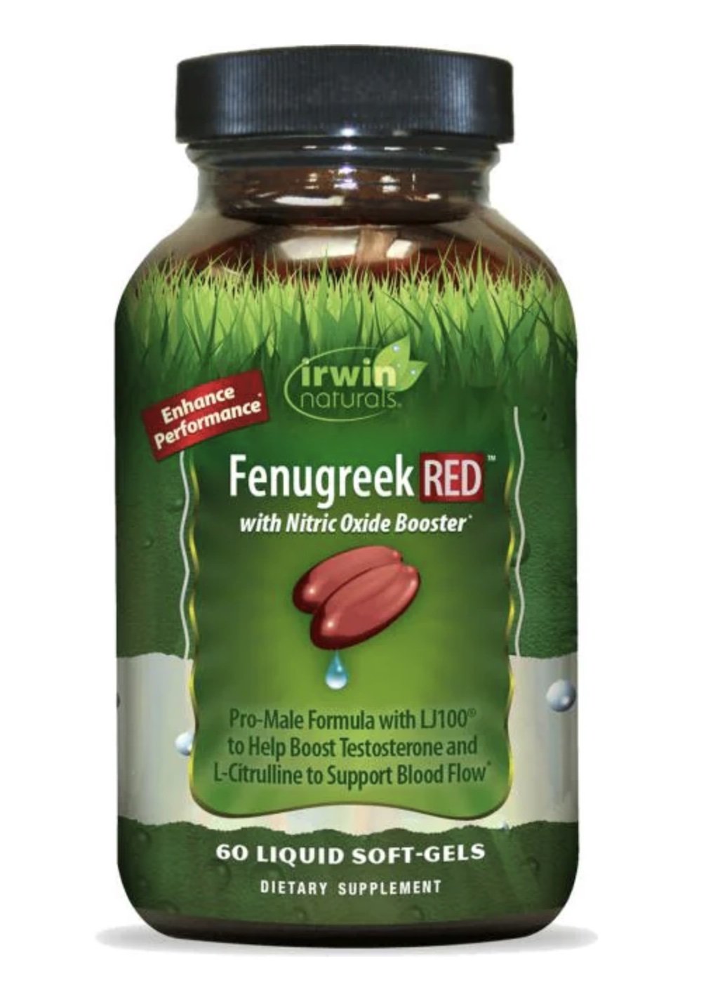Irwin Naturals Fenugreek RED with Nitric Oxide Boosters 60 Liquid