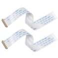 thumbnail image 1 of Unique Bargains FFC Cable 0.5mm Pitch 30 Pin 150mm Flat Ribbon Cable for LCD Screen B Type 2 Pack, 1 of 6