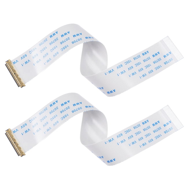 Unique Bargains FFC Cable 0.5mm Pitch 30 Pin 150mm Flat Ribbon Cable for LCD Screen B Type 2 Pack