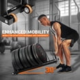 thumbnail image 4 of Wall Mounted Weight Plate Holder & Barbell Rack Fit Olympic Weight Plates Protective Rubber Pad, 4 of 7
