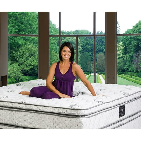 Euro Top Mattress - Wolf Legacy Euro Top Wrapped Coil with Latex Foam Mattress