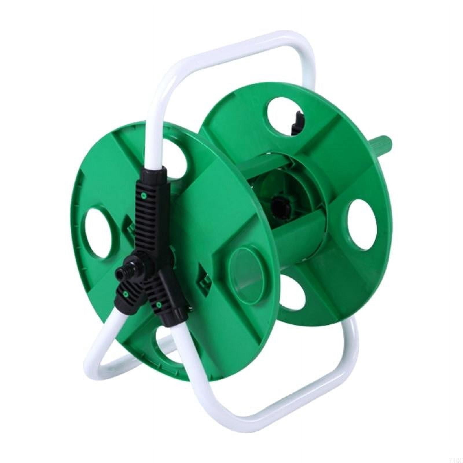 CHUNYAN Portable Garden 25M Water Hoses Reel Cart Storage Rack Holder Winding Waterpipe Bracket Shaking Tool Car Washing