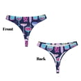 thumbnail image 3 of Fotbe Wine Glasses And Cocktails Tanga Sin Costuras para Mujer con Estampado – Panties Invisibles, Transpirables y Cómodos para Uso Diario-Large, 3 of 6