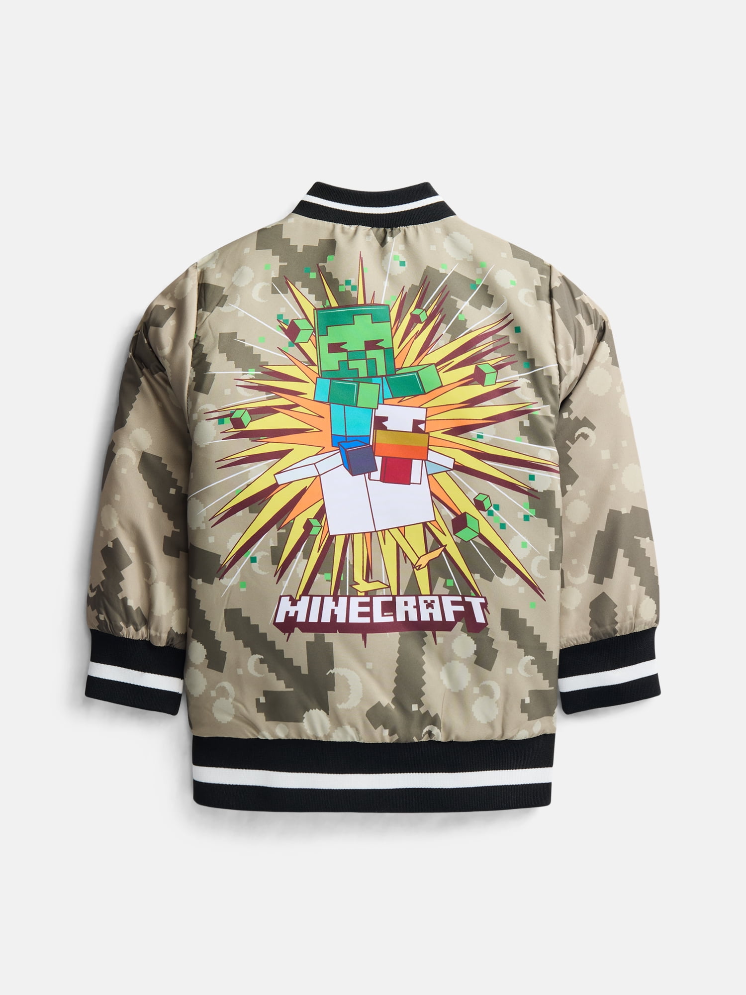 Minecraft Boys Jacket with Long Sleeves, Sizes 4-12