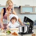 thumbnail image 3 of Vezzio Stand Mixer,6 Quarts,10-Speed Tilt-Head,Kitchen Food Mixer with Stainless Steel Bowl,Dough Hook,Whisk, Beater,Egg White Separator (Black), 3 of 7