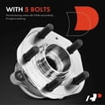 thumbnail image 6 of A-Premium Rear Wheel Bearing and Hub Assembly Compatible with Tesla 3 2017 2018 2019 BATTERY EV w/5-Lug RWD Submodel Only, 6 of 8
