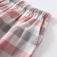 thumbnail image 6 of cfhntfmh Men's Plaid Shorts Elastic Waist Pj Bottoms with Pockets Soft Comfy Pajama Shorts Cotton Lounge Sleepwear, 6 of 7