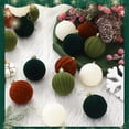 thumbnail image 3 of Luoshdecor Flocked Ornaments for Christmas Tree Decorations,16 Pcs Shatterproof Velvet Ball Ornament for Xmas Holiday Decor, 3 of 9
