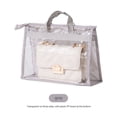 thumbnail image 2 of Seyurigaoka Hanging Purse Organizer Non Woven Handbag Organizer Clear Vinyl Pocket, 2 of 7