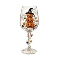 thumbnail image 2 of Halloween 3D Wine Glass Collection Gift Box Set, Pumpkin Witch Stemmed Wine Glass with Gothic Design, Halloween Party Drinkware & Spooky Holiday Gift,1PCS, 2 of 7