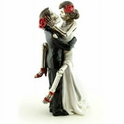 Day of the Dead Sexy Skulls Wedding Cake Topper