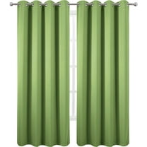 Amay Grommet Top Blackout Curtain Panel Fresh Green 72 Inch Wide by 72 Inch Long-1Panel