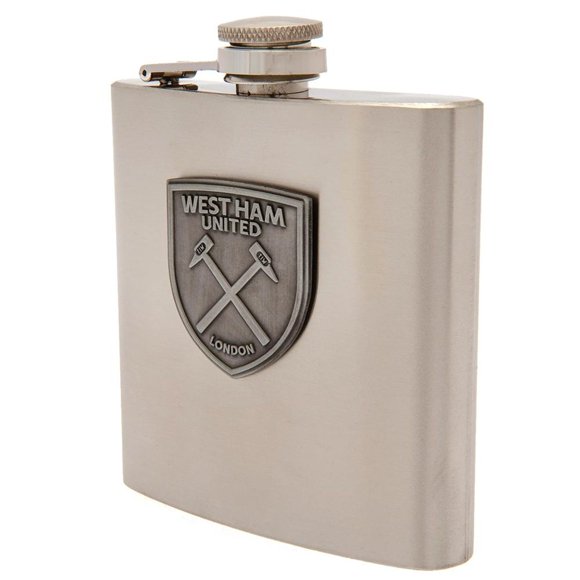 West Ham United FC Fiole de Hanche avec Badge