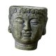 thumbnail image 2 of Maceta de cemento con forma de cabeza de Buda, soporte novedoso para brochas de maquillaje, adorno para plantas Verde, 2 of 9