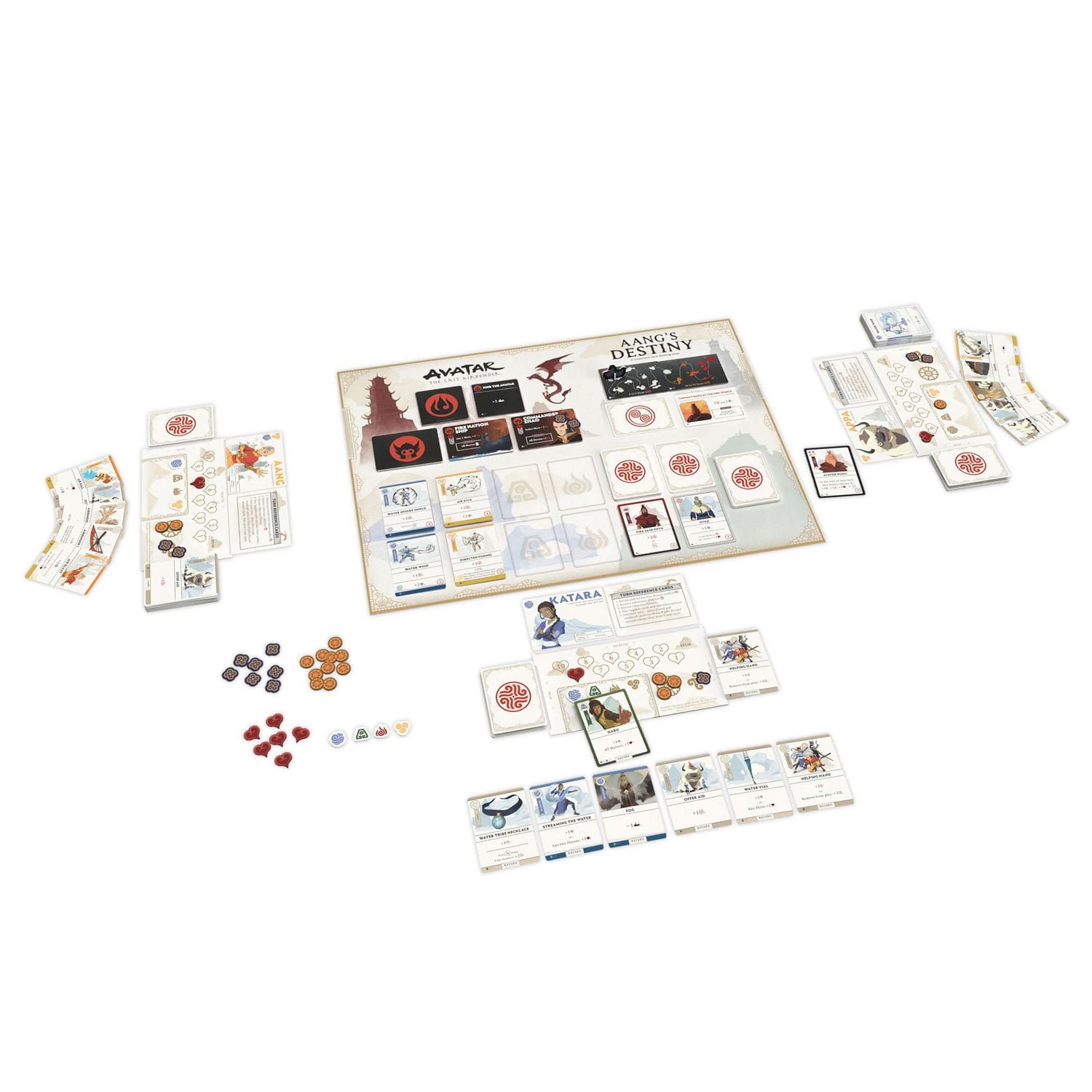 USAopoly Avatar The Last Airbender: Aang's Destiny A Cooperative Deck-Building Board Game