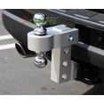 thumbnail image 3 of Aluminum Adjustable Tow Hitch with Dual Ball, 6" Drop/Raise, for Most Vehicles, 3 of 3