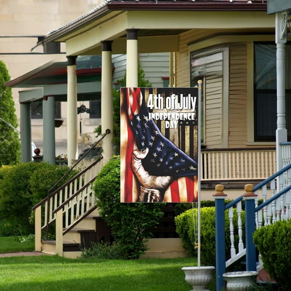 Fridja Under Clearance 5$ Patriotics Garden Flag Double Sided USA Flag USA 4th July Independence Day Home Farmhouses Decor 12x18 Inch Welcome Home Decorations