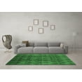 thumbnail image 3 of Ahgly Company Indoor Square Oriental Emerald Green Industrial Area Rugs, 3' Square, 3 of 4