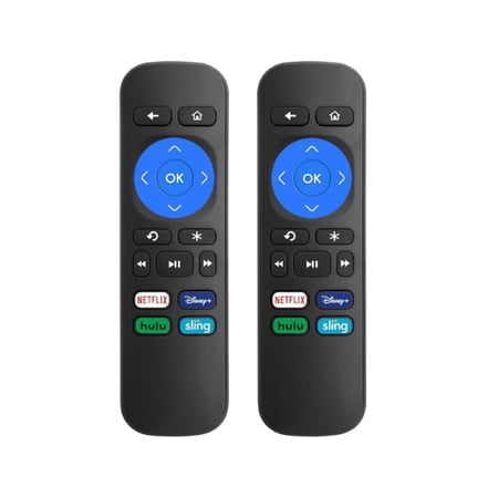 (2 pack) Replaced Remote Compatible with ROKU Box, ROKU Express, ROKU Premiere, ROKU Player, ROKU 1 2 3 4 NOT for Any ROKU Stick or ROKU TV