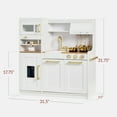 thumbnail image 3 of Best Choice Products Pretend Play Kitchen with Espresso Machine - White with Herringbone, 3 of 9