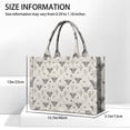 thumbnail image 3 of Large Capacity Tote Bag,Highland Cow Cactus Triangle Pattern Handbag Fashion Luxury Tote Bag,15.7"x13"x 5.1" Inches,Laptop Compatible, 3 of 6