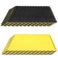 thumbnail image 1 of Piso Protector De Gimnasio Altera PG-NEAM Tatami Patron T C/10 Pz De 104.5 x 104.5 Cm Color Negro-Amarillo, 1 of 4