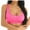 -- Pink, variant on Women Seamless Underwear Mesh See-Through Bra Stretch Workout Crop Vest