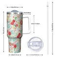 thumbnail image 2 of OBREWU Pioneer Flower Tumbler with Handle and Lid,40oz Pioneer Flower Double Wall Vacuum Insulated Tumbler,Pioneer Flower Cups Gift for Women and Men, 2 of 7