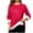 Watermelon Red, variant on Aboser Women's Sherpa Fleece Lined Sweatshirts Trendy Love ECG Printed Shirts Thermal Casual Plush Homewear Cozy Soft Long Sleeve Undershirts