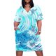 thumbnail image 2 of Vintage Hawaiano - Acuarela Polinesia Ohana Honu Vestido suelto con bolsillo vestido para mujer vestido de lujo, 2 of 7