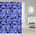 thumbnail image 2 of Manfei Rustic Camouflage Shower Curtain 72Wx84L, Countryside Camo Bathroom Shower Curtain, State Blue, 2 of 5