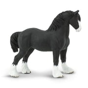 Safari Ltd. Shire Stallion Figurine - Lifelike 5 Horse Figure - Educational Toy for Boys, Girls, and Kids Ages 3+