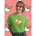 thumbnail image 2 of Really Corgeous Welsh Corgi Pink T-Shirt Women -Image by Shutterstock, Female 3X-Large, 2 of 4