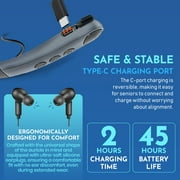 MEDca Rechargeable Hearing Amplifier - Wireless Hands-Free Neckband, Black
