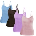 thumbnail image 1 of Set 4 Blusas Mujer Tirantes Unitalla Casual Blusa Crop Top Dama, 1 of 5