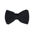 thumbnail image 1 of INSPIRE CHIC Men's Pre-Tied Bow Ties Adjustable Strap Solid Color Knitted Bowtie Black, 1 of 5